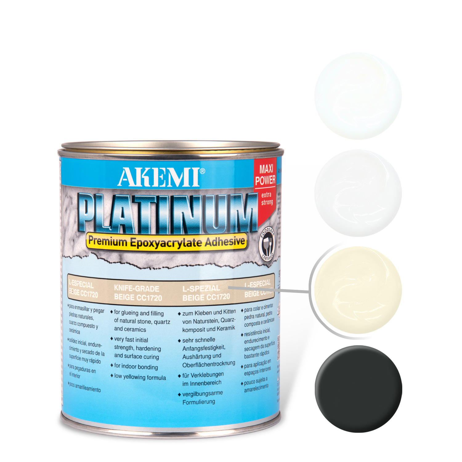 Stenlim Platinum Maxi Power, fast svart 900 ml