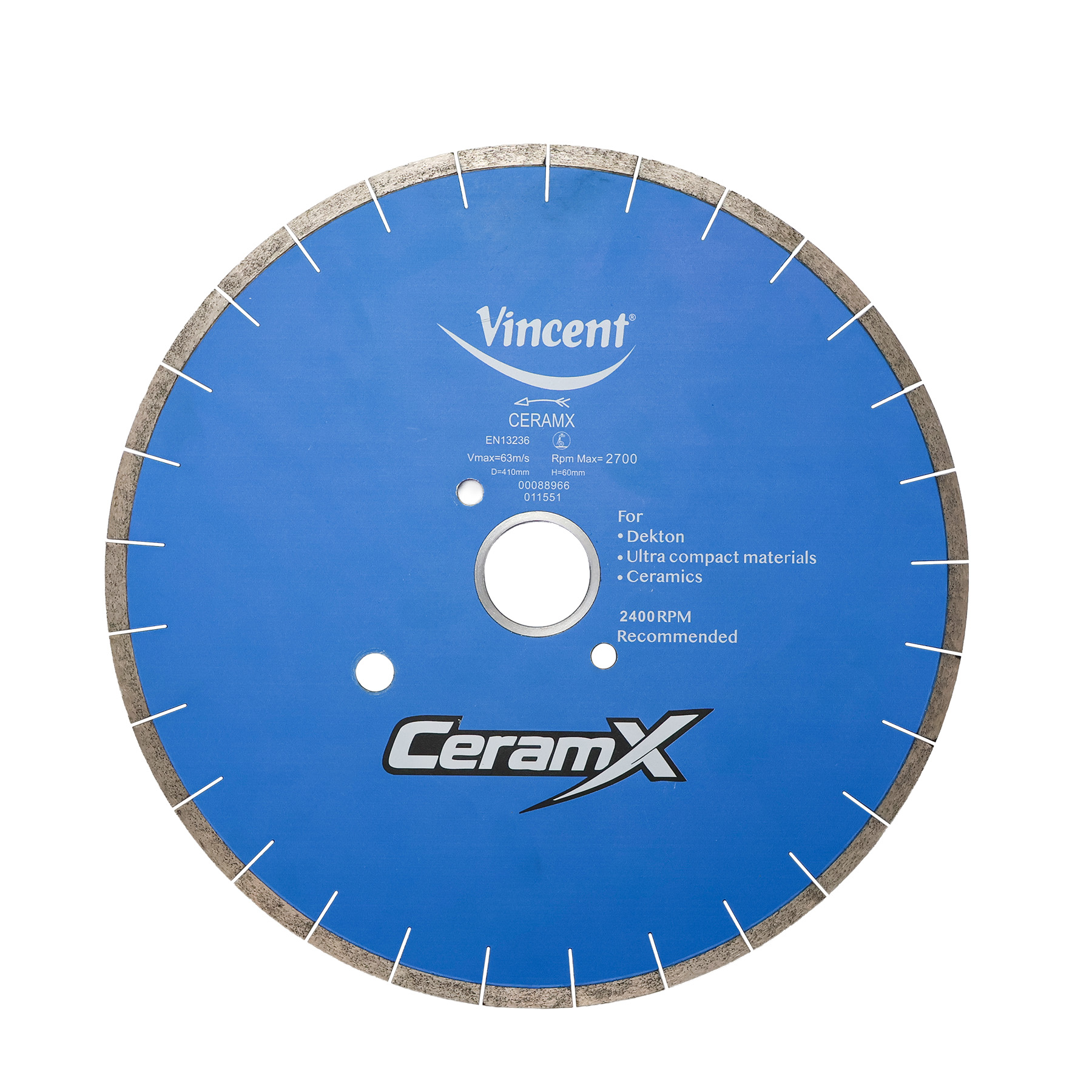 Vincent CeramX Ø400x2,6x10 Ø60/50